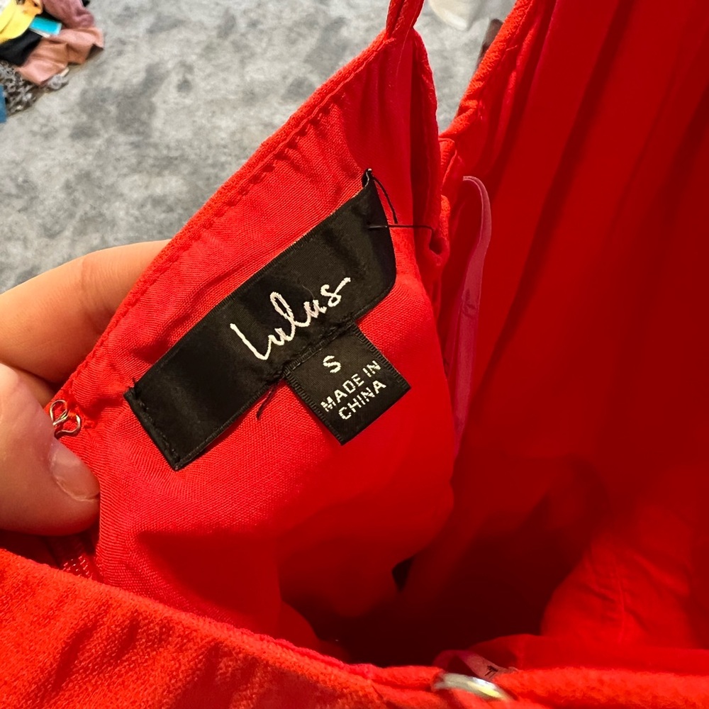 Lulu's Red Ruffle Mini Dress - Picture 8 of 12